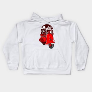 Red Scooter Kids Hoodie